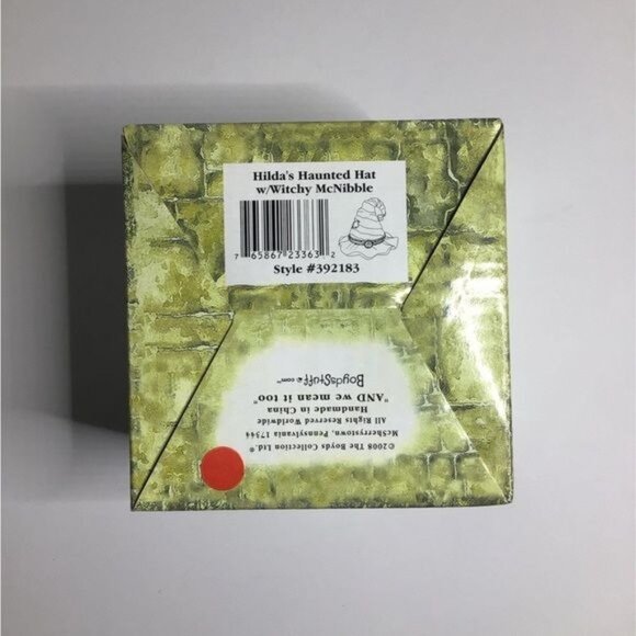 Boyds Treasure Boxes, Hilda's Haunted Hat w/ Witchy McNibble Style#392183**Rare - Picture 10 of 10